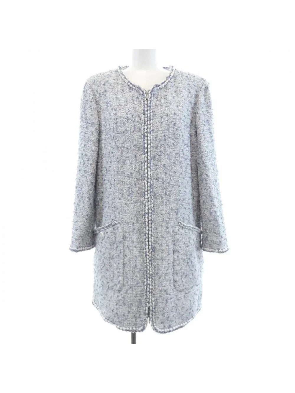 Chanel 19C Coat Gray
